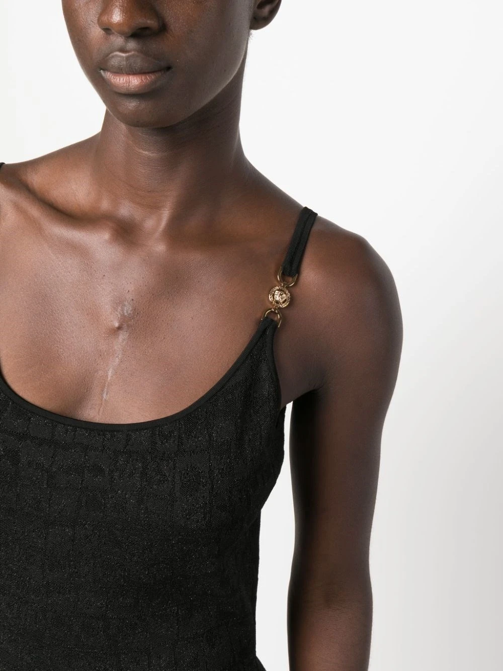 Versace `Crocodile` Knit Midi Dress 8 Versace `Crocodile` Knit Midi Dress - immagine 6