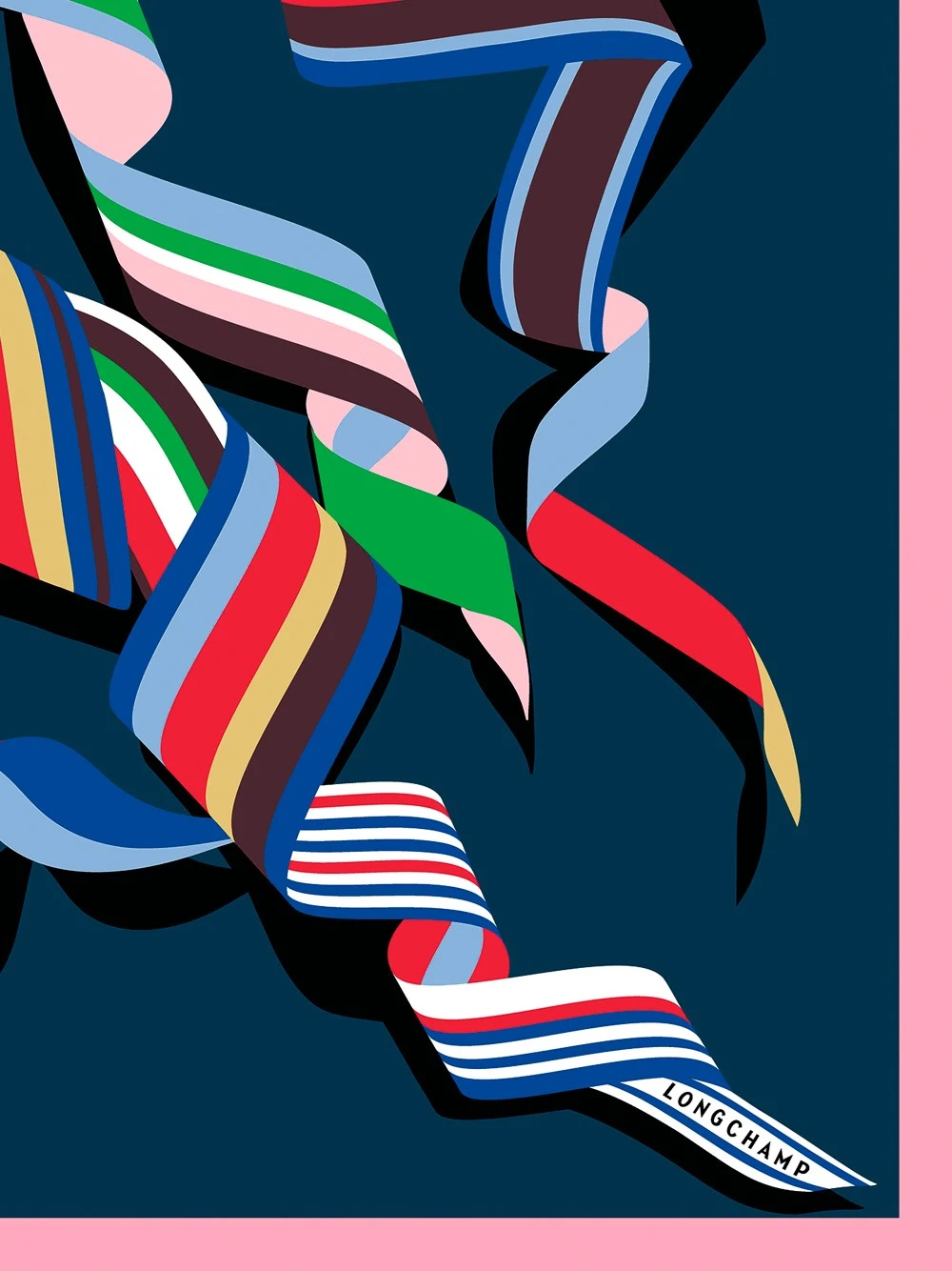 Foulard 'Cocarde Longchamp' 4 Foulard 'Cocarde Longchamp' - immagine 2