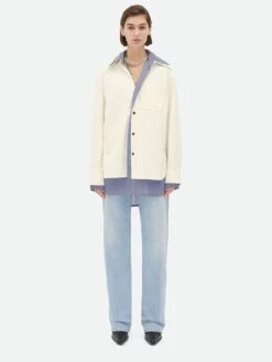 Bottega Veneta Camicia In Viscosa E Cotone -Negozio Di Abbigliamento Femminile 084f48b6 6d0e 4f87 896d 995226d63d3d