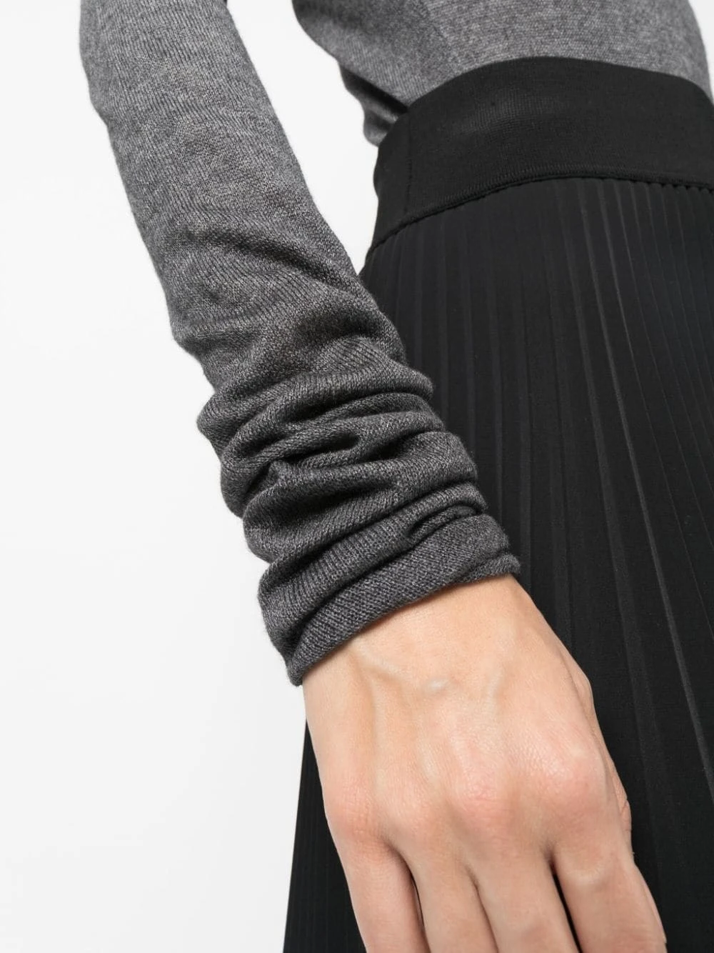 Maglione A Collo Alto Con Manica Extra Lunga 7 Maglione A Collo Alto Con Manica Extra Lunga - immagine 5