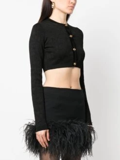 Versace `Crocodile` Knit Cropped Cardigan 9 Versace `Crocodile` Knit Cropped Cardigan -Negozio Di Abbigliamento Femminile 0b4d0c24 e246 4f5e 82fa 449b2d938499