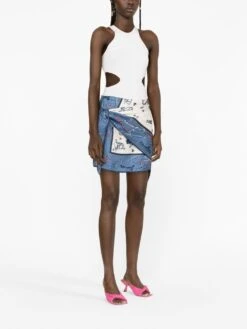 FENDI Gonna Stampata -Negozio Di Abbigliamento Femminile 104b3c8a 2600 4d66 9de3 4abdffe7d829