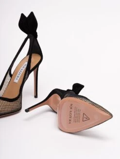 Aquazzura Décolleté Mesh 'Bow Tie' -Negozio Di Abbigliamento Femminile 108d50cc ae4f 42e1 8ac7 8ee756ec064b