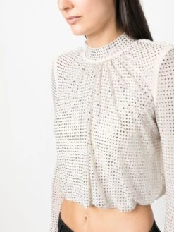 SELF PORTRAIT Top Con Strass -Negozio Di Abbigliamento Femminile 120fda56 f1e7 44e0 8998 9aa7c3eaaa62