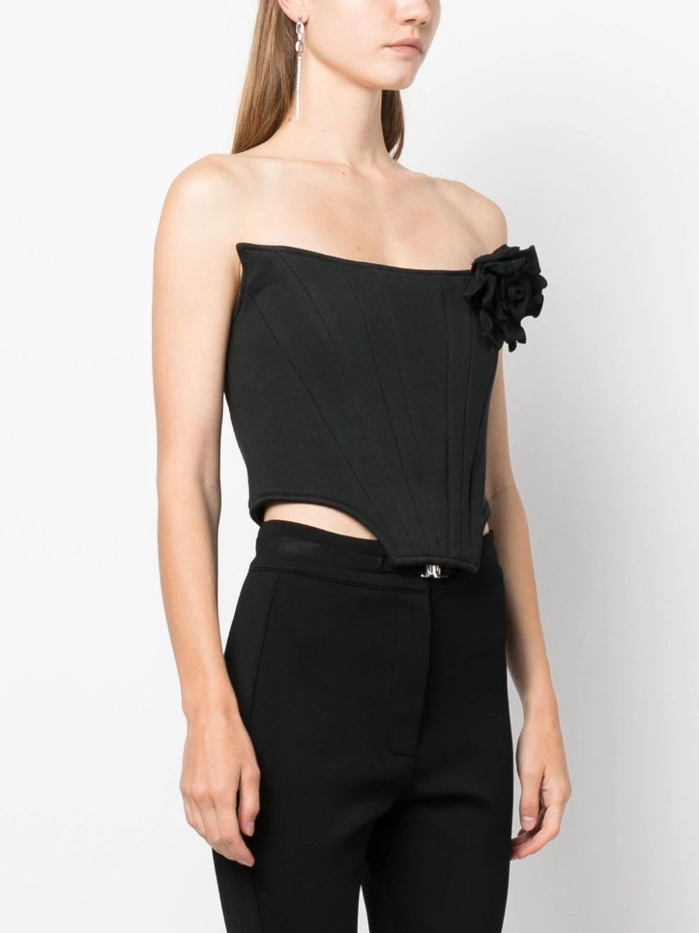 Top Bustier Con Dettaglio Fiori 3D 6 Top Bustier Con Dettaglio Fiori 3D - immagine 4