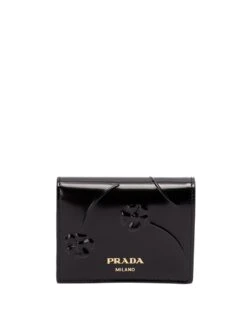 Prada Portafoglio Piccolo In Pelle Spazzolata