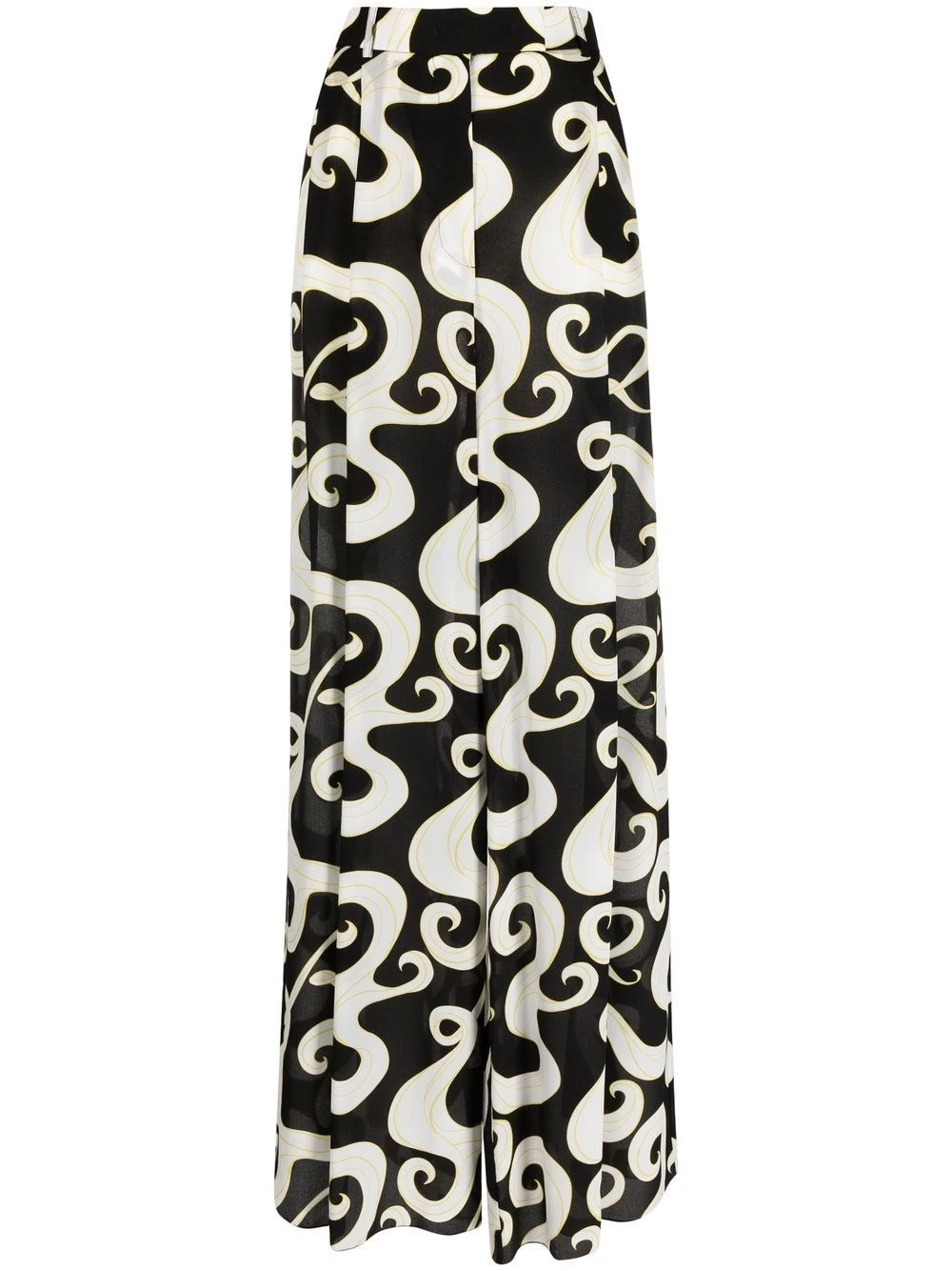 Rochas Pantaloni A Gamba Ampia Fluid 3 Rochas Pantaloni A Gamba Ampia Fluid