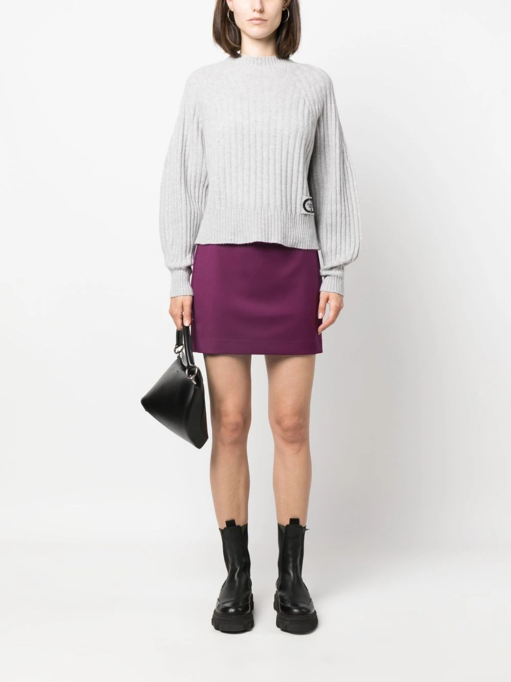 Twin Set Maglione Mock-neck Manica Corta 4 Twin Set Maglione Mock-neck Manica Corta - immagine 2