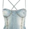 Blumarine Top In Denim 1 Blumarine Top In Denim -Negozio Di Abbigliamento Femminile 2216b7f7 3f9d 48c8 b1bb 7fa487afd853