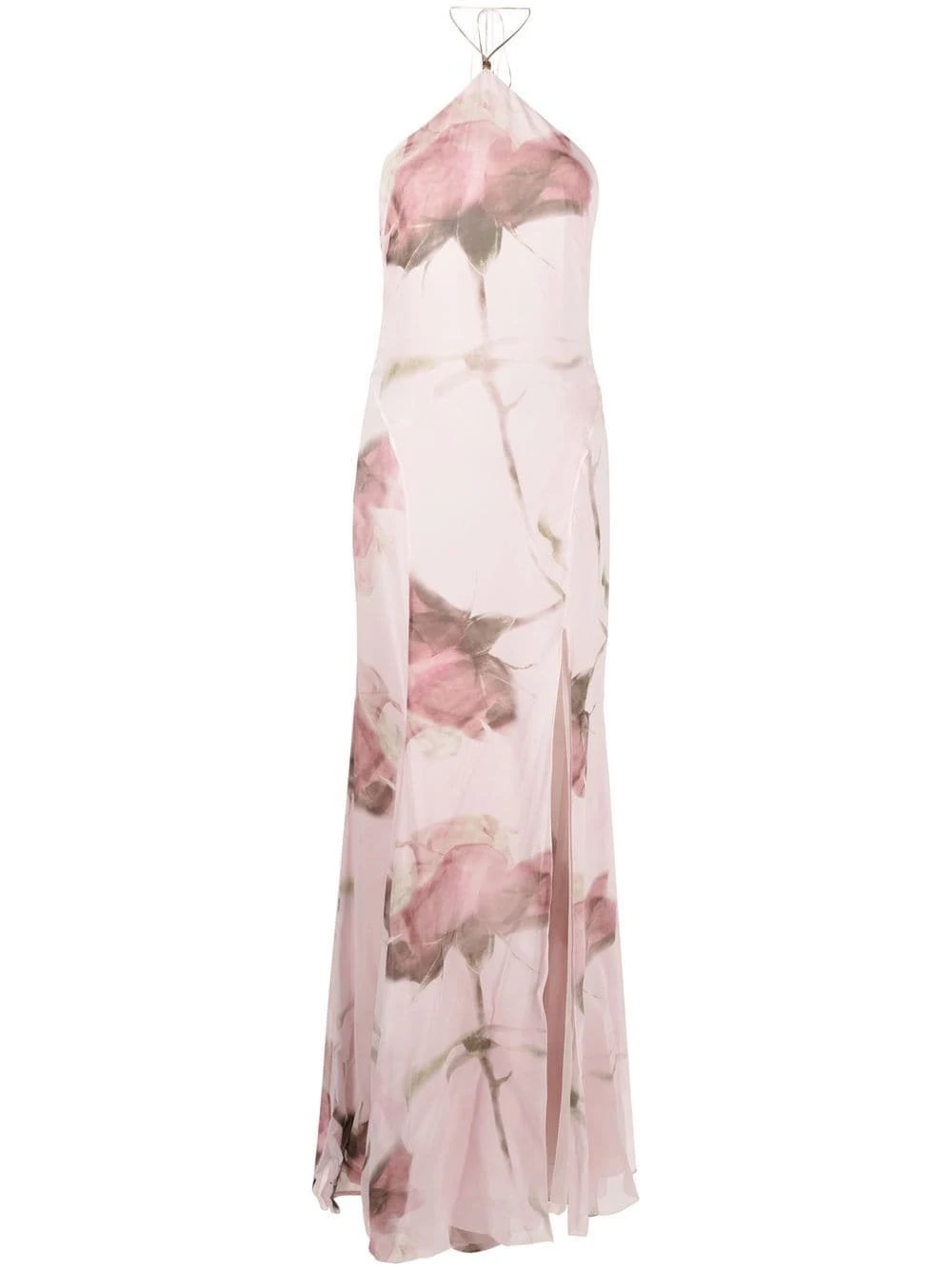 Blumarine Abito Lungo Con Stampa A Rose 3 Blumarine Abito Lungo Con Stampa A Rose