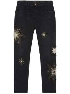 Alanui Pantaloni Denim 'The Wandering Star'