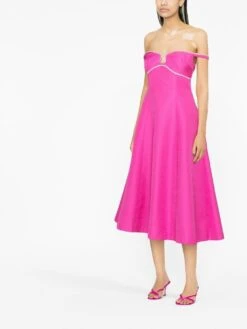 SELF PORTRAIT Abito Midi Con Dettaglio 'Diamante' In Rosa -Negozio Di Abbigliamento Femminile 3629fcc1 edba 43ef ab54 389b1bbfd7b0