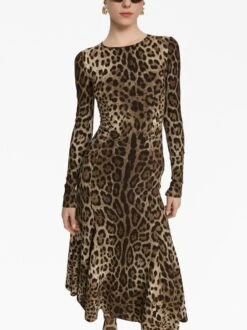 Dolce & Gabbana Abito Stampa Leopardo -Negozio Di Abbigliamento Femminile 38243806 8d71 43e9 ba3a 91d32a116e93