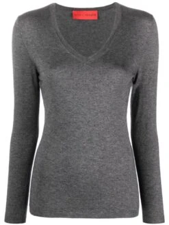 Maglione Slim Fit Con Scollo A V