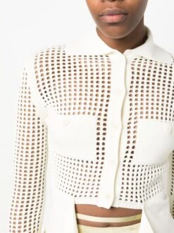 Cardigan In Maglia Fishnet Con Pannelli -Negozio Di Abbigliamento Femminile 3e5b345e 94f3 4a4e b691 3038a0a67afc