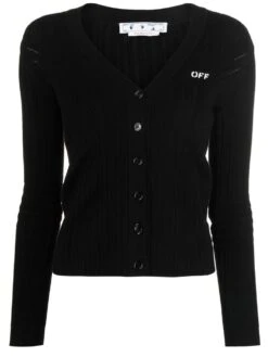 Off-White Cardigan `Off Stamp'