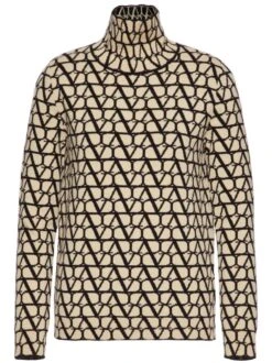 Valentino Maglione Collo Alto 'Toile Iconografe'