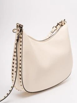 Valentino Garavani Borsa Hobo In Pelle Con Zip 'Rockstud' -Negozio Di Abbigliamento Femminile 496e6121 6e0f 4054 b892 28e64184c1b6