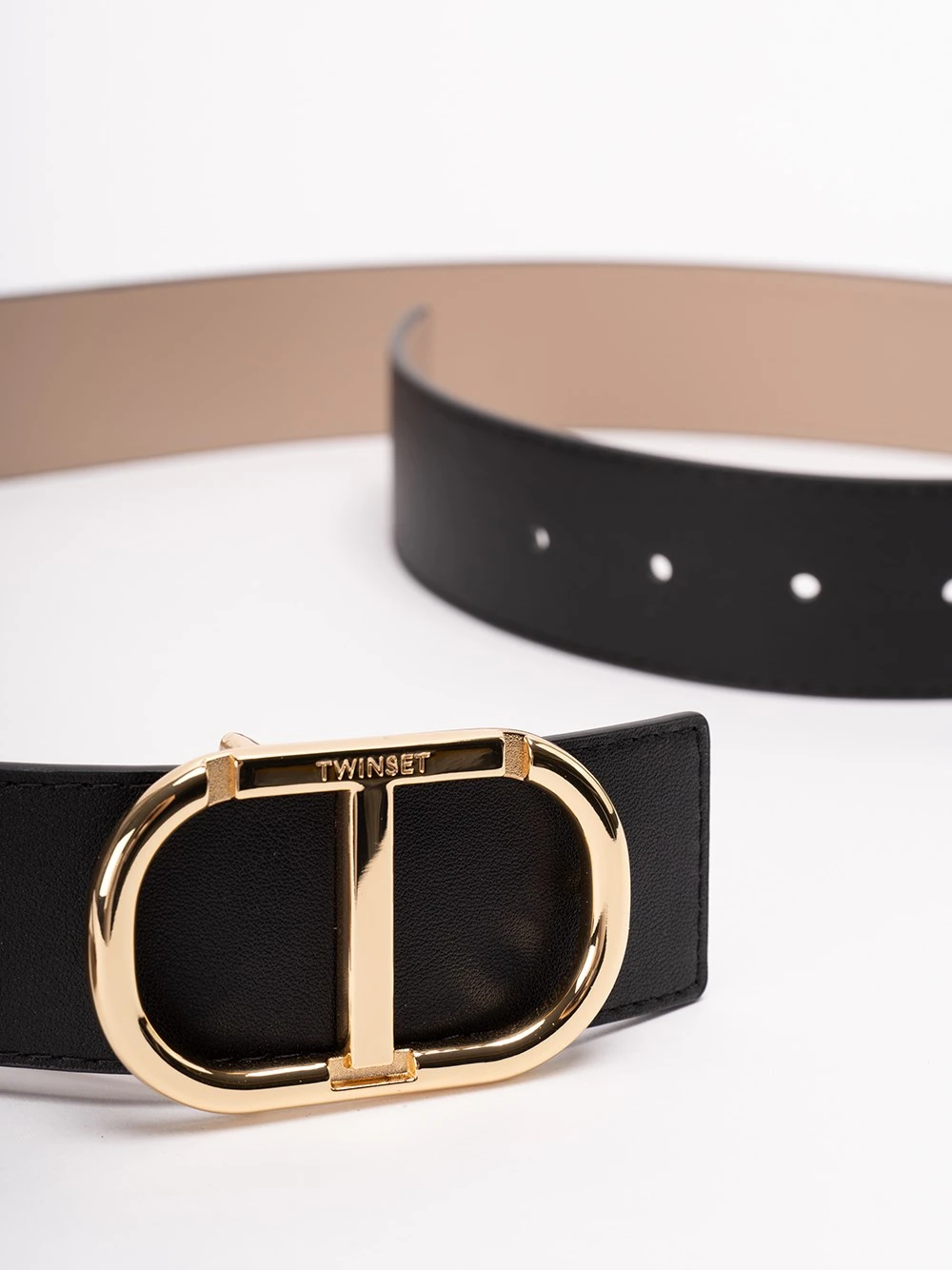 Twin Set Cintura Reversibile In Pelle Con Fibbia 'Grenobl T' 4 Twin Set Cintura Reversibile In Pelle Con Fibbia 'Grenobl T' - immagine 2