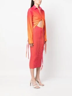 Abito Midi In Maglia A Costine Con Camicia In Cotone -Negozio Di Abbigliamento Femminile 51bb1745 c668 4156 9fdd 13facc8b4673