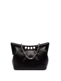 Alexander McQueen Tracolla 'The Puffy Peak' In Pelle