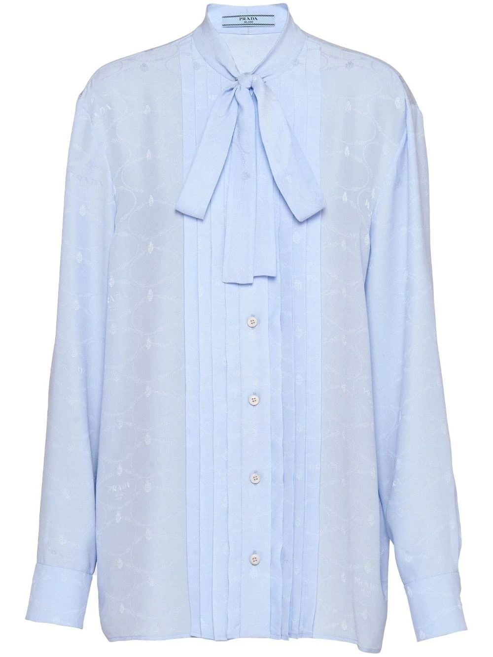 Prada Jacquard Crepe-de-Chine Shirt 3 Prada Jacquard Crepe-de-Chine Shirt