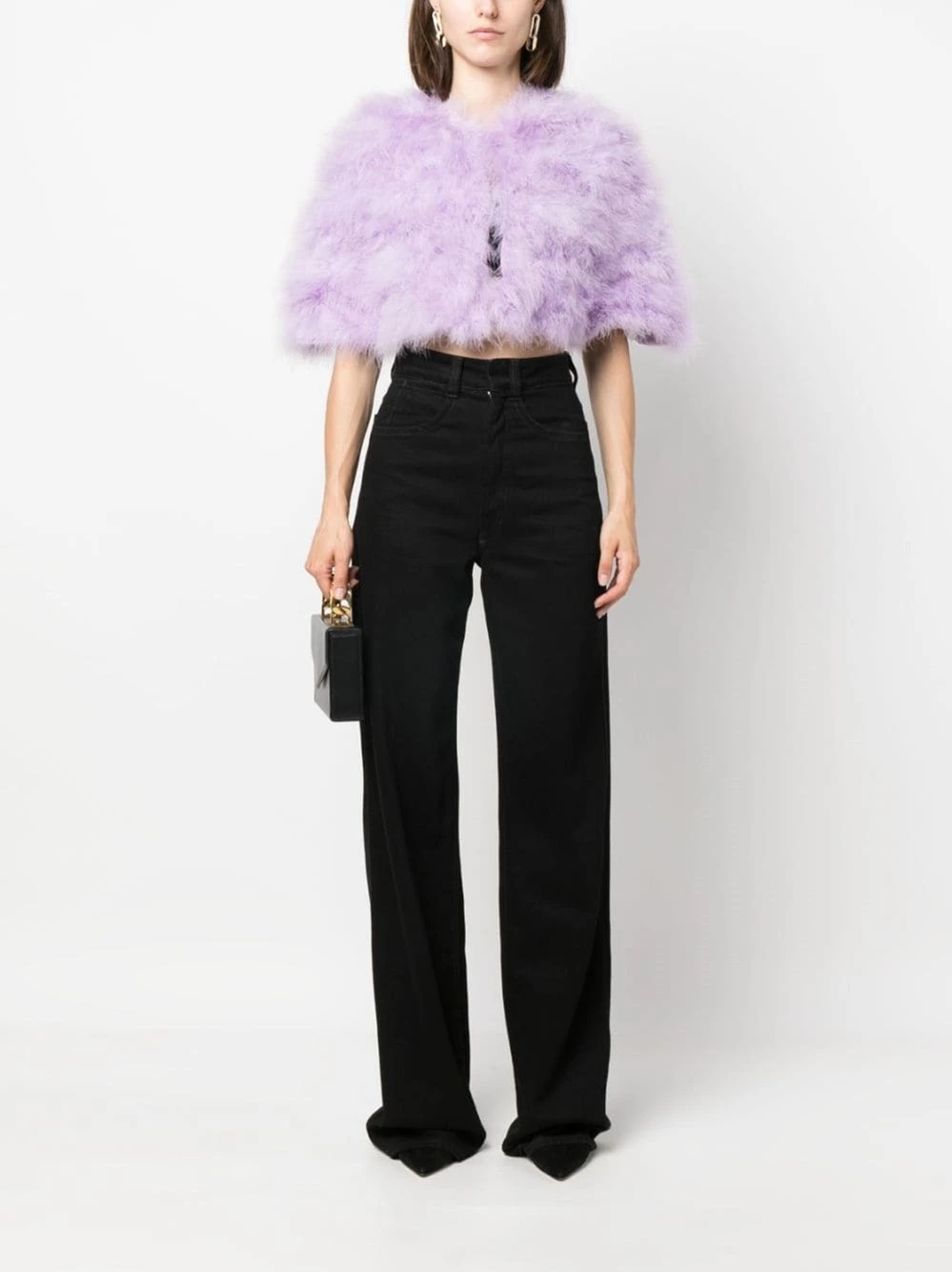 Twin Set Short Jacket With Feathers 4 Twin Set Short Jacket With Feathers - immagine 2