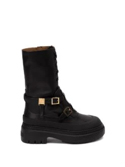 FENDI Stivali Biker In Pelle