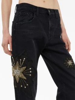 Alanui Pantaloni Denim 'The Wandering Star' -Negozio Di Abbigliamento Femminile 5eed0f7e 7388 4cc3 88be b2b6158cff27