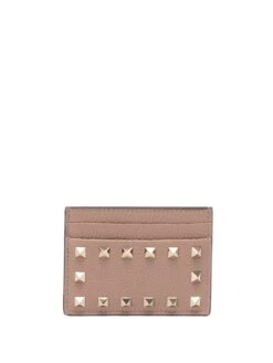 Valentino Garavani Portacarte In Pelle 'Rockstud'