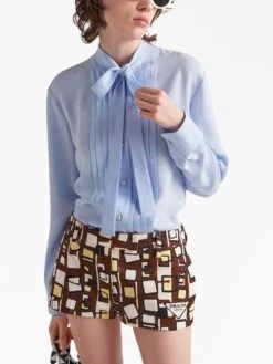 Prada Jacquard Crepe-de-Chine Shirt 13 Prada Jacquard Crepe-de-Chine Shirt -Negozio Di Abbigliamento Femminile 61cce546 0667 4db5 ad46 29e19403040c