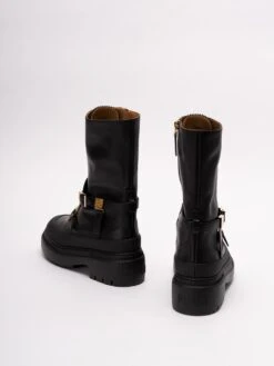 FENDI Stivali Biker In Pelle -Negozio Di Abbigliamento Femminile 6252cb38 e3b6 42ae 926d b368d80527d7