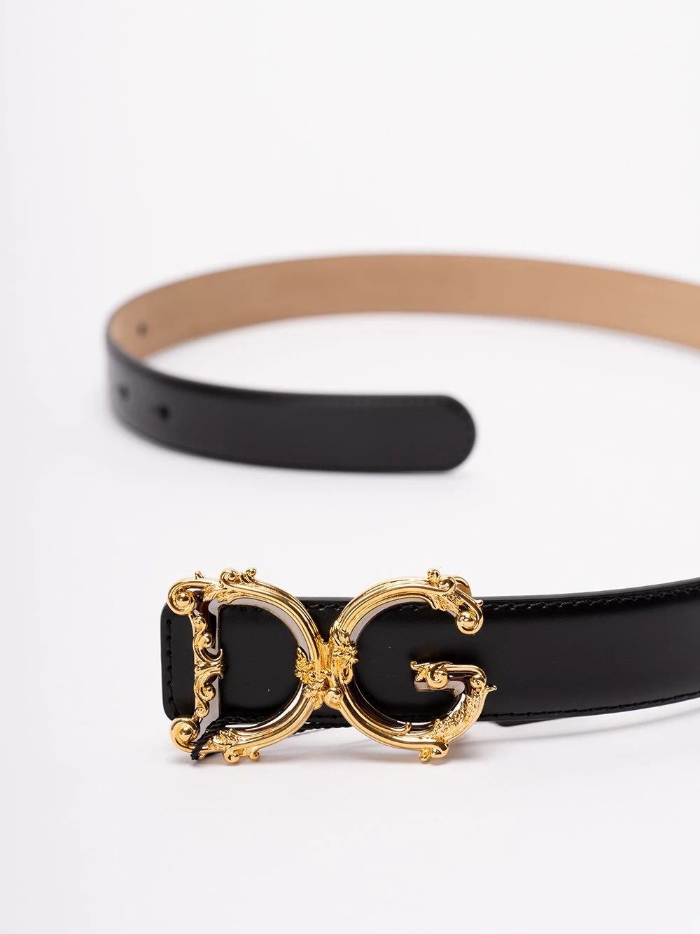 Dolce & Gabbana Cintura In Pelle Con Fibbia Logo DG 4 Dolce & Gabbana Cintura In Pelle Con Fibbia Logo DG - immagine 2