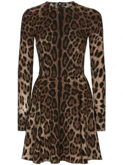 Dolce & Gabbana Abito Mini Stampa Leopardo