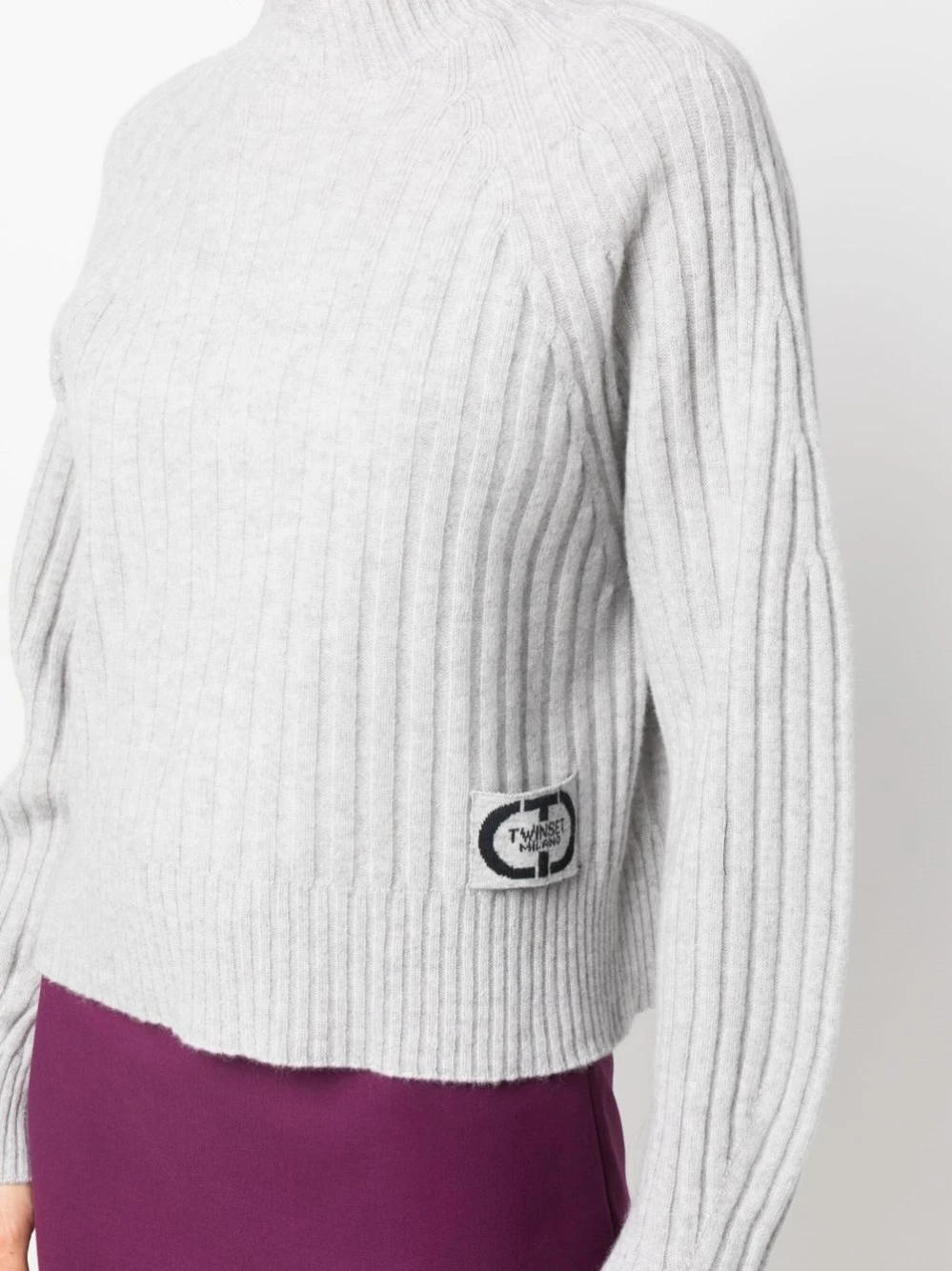 Twin Set Maglione Mock-neck Manica Corta 5 Twin Set Maglione Mock-neck Manica Corta - immagine 3