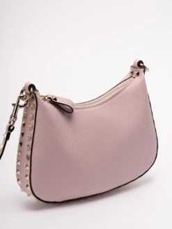 Valentino Garavani Borsa Hobo Piccola In Pelle Con Zip 'Rockstud' -Negozio Di Abbigliamento Femminile 6a4870e3 8871 4854 8800 9381bdc38ee5