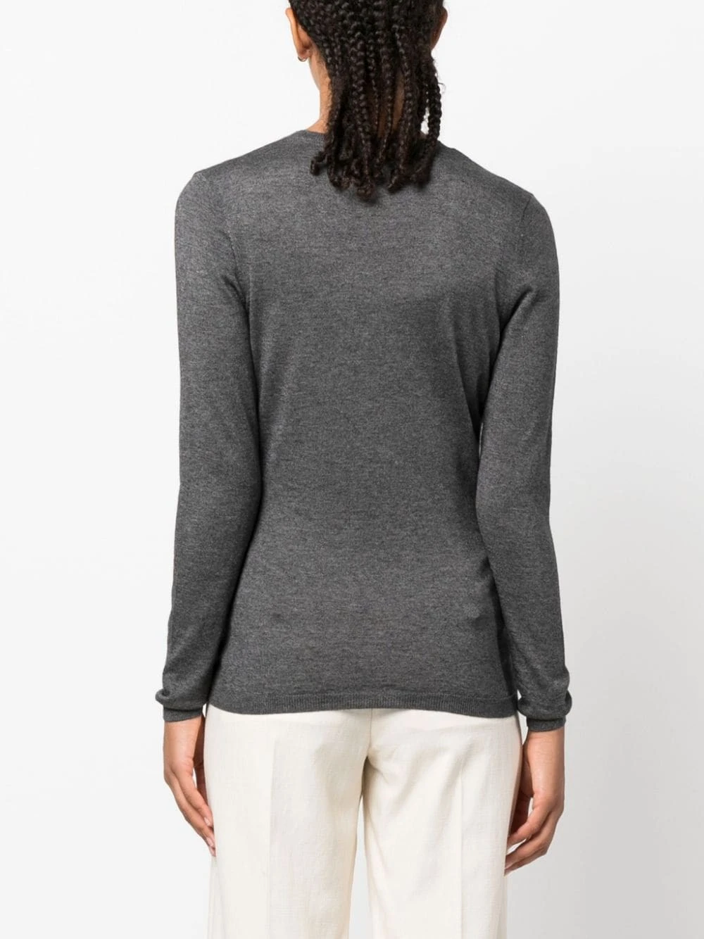 Maglione Slim Fit Con Scollo A V 5 Maglione Slim Fit Con Scollo A V - immagine 3