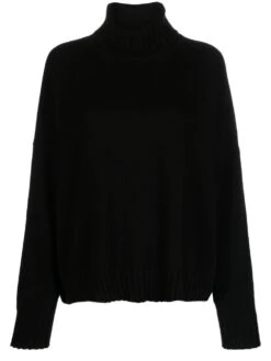 Maglione A Collo Alto Oversize In Maglia Chunky