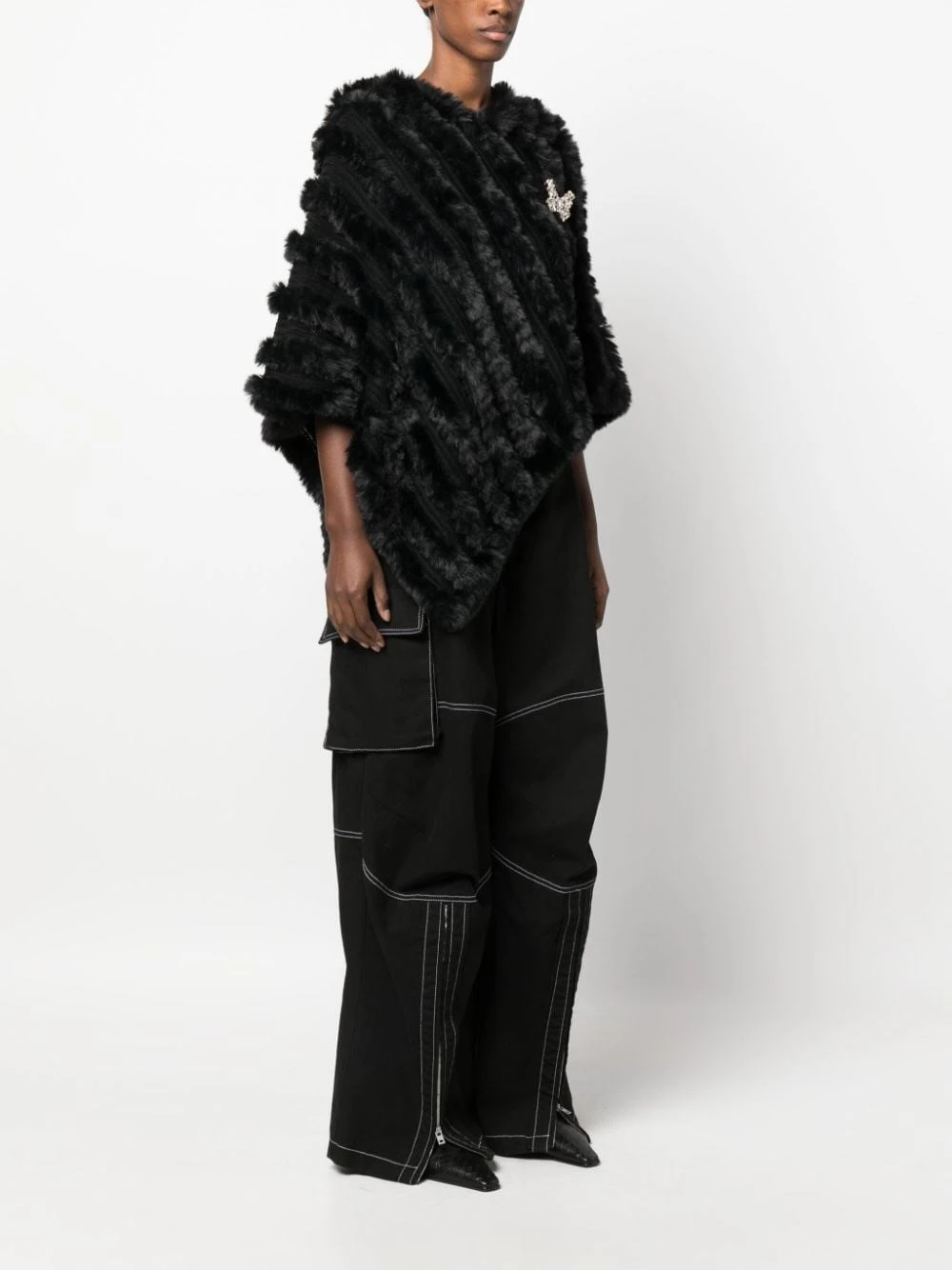 Blugirl Faux Fur Poncho 5 Blugirl Faux Fur Poncho - immagine 3