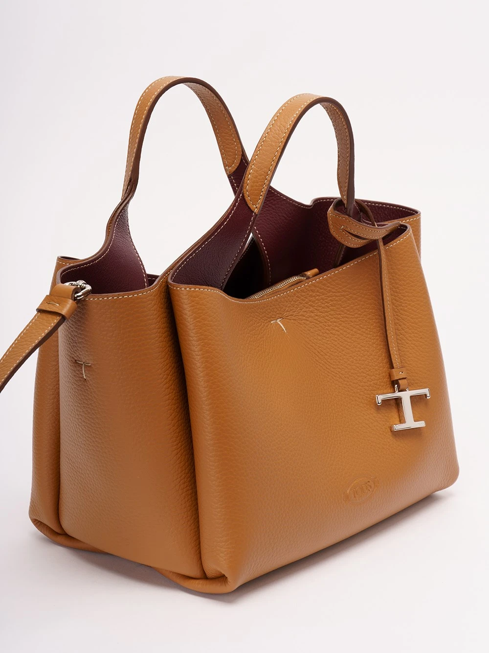 Tod's Borsa Mini In Pelle Con Manico Doppio Manico E Ciondolo 'T' 5 Tod's Borsa Mini In Pelle Con Manico Doppio Manico E Ciondolo 'T' - immagine 3