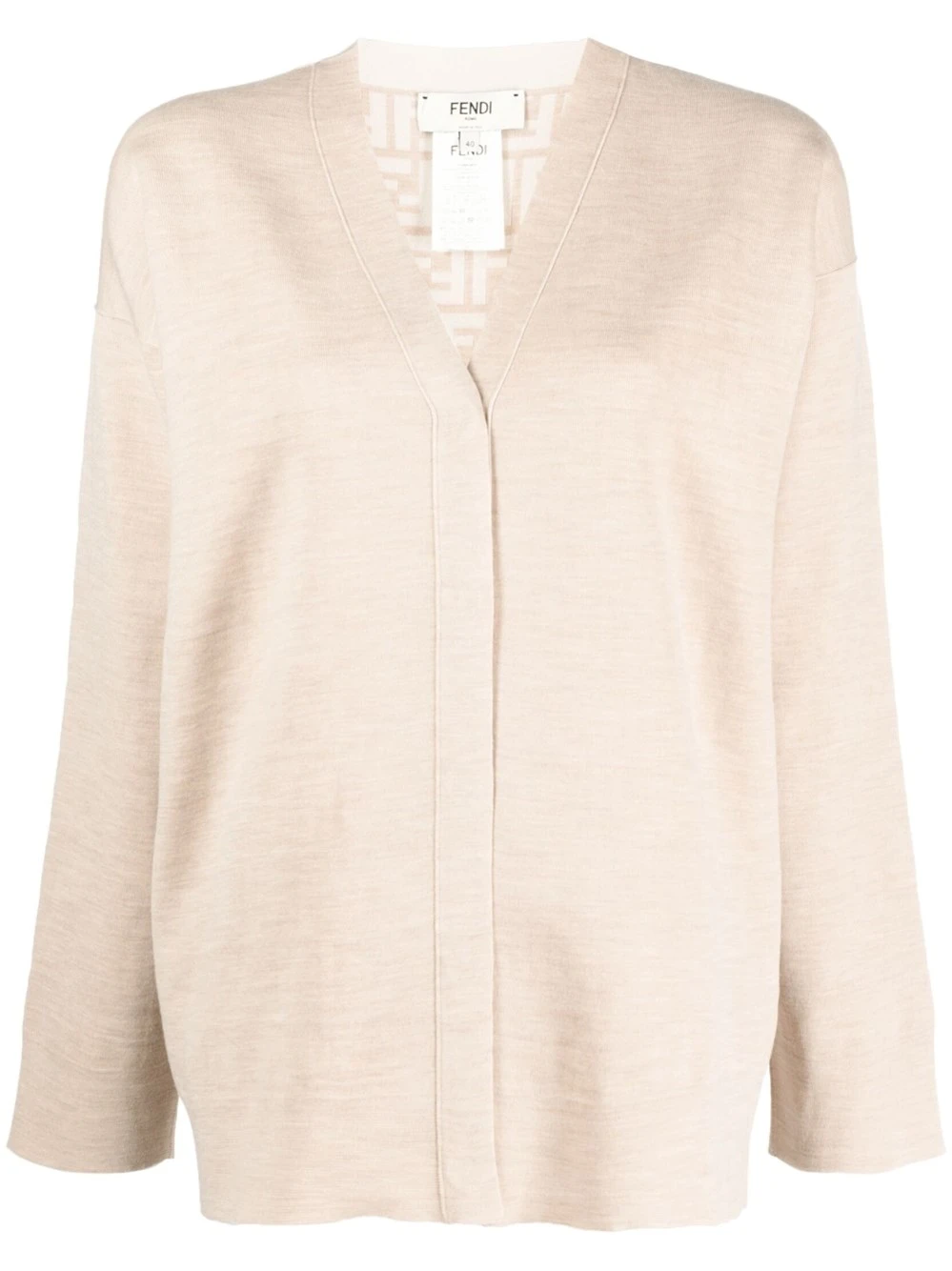 FENDI Cardigan In Doppia Lana 'FF 3 FENDI Cardigan In Doppia Lana 'FF