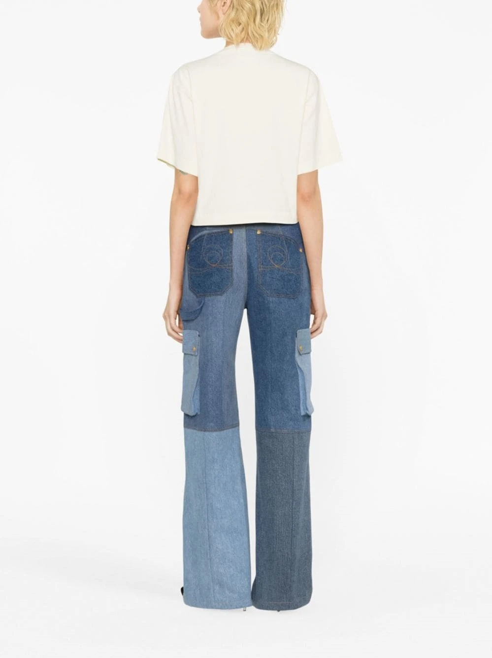 Off-White T-shirt Cropped 'Small Arrow Pearls' 6 Off-White T-shirt Cropped 'Small Arrow Pearls' - immagine 4