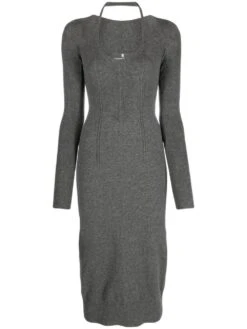 ERMANNO SCERVINO Abito Lungo A Maniche Lunghe