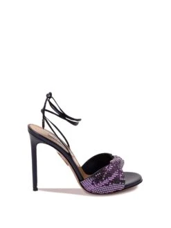 Aquazzura Sandali In Pelle 'Metal Twist'