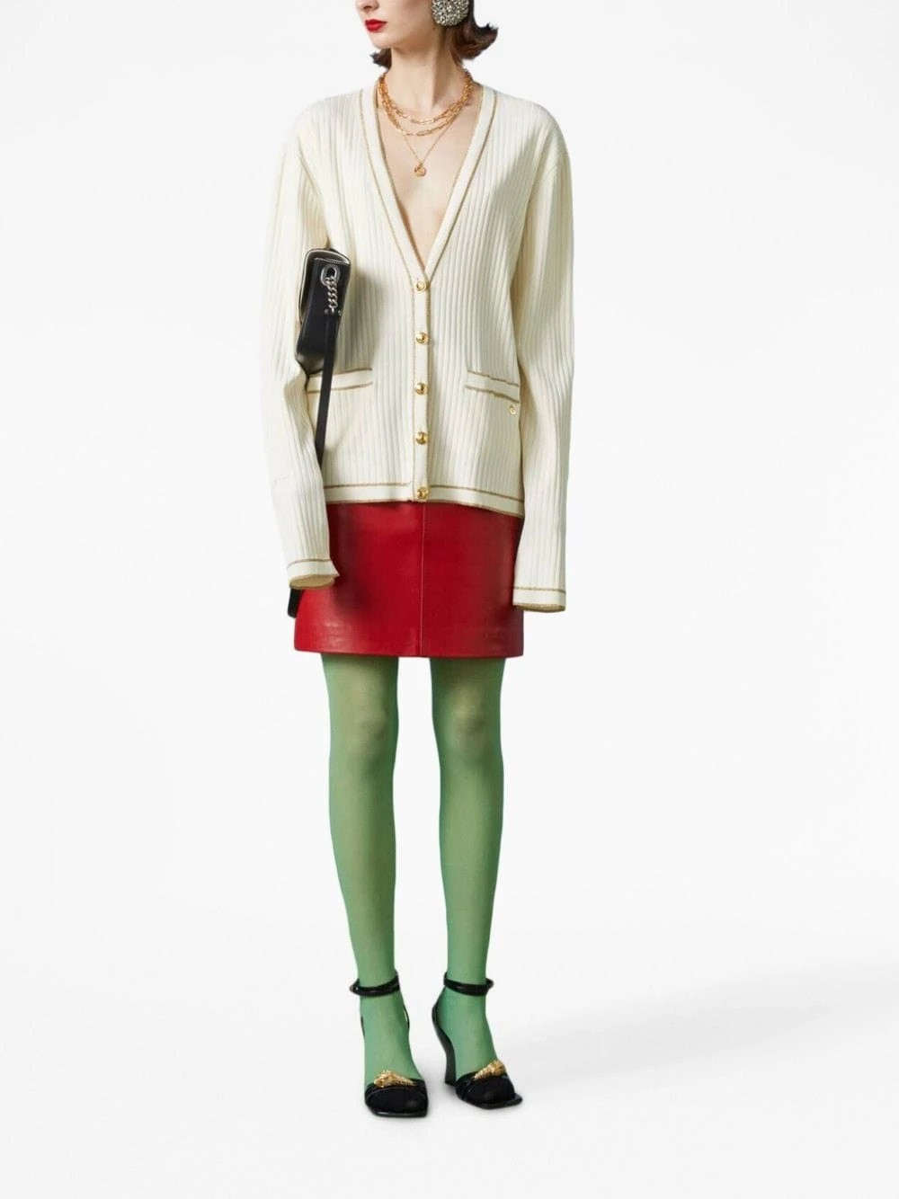 Gucci Cardigan In Viscosa Con Scollo A V 4 Gucci Cardigan In Viscosa Con Scollo A V - immagine 2