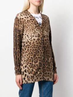 Dolce & Gabbana Cardigan Stampa Leopardo -Negozio Di Abbigliamento Femminile 9840d8c8 94a6 4f05 9881 0187ca8192e4