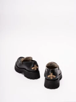 Gucci Mocassino In Pelle A Carrarmato 'Horsebit' -Negozio Di Abbigliamento Femminile a1ea7725 183a 45f2 8dc2 6e742db05d50