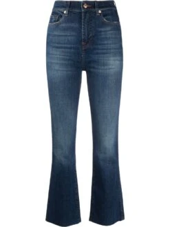 7 For All Mankind Jeans `Slim Illusion Force` Con Orlo A Taglio Vivo