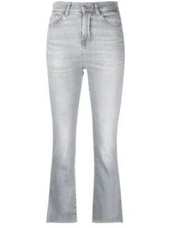 7 For All Mankind Jeans 'Hw Slim Kick Illusion Ambiente Con Taglio Crudo'
