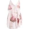 Blumarine Mini Abito Con Stampa Di Rose